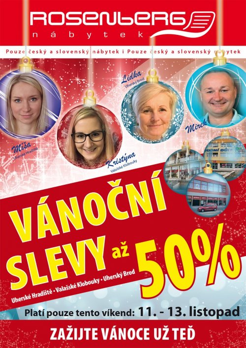 VÁNOCE UŽ TENTO VÍKEND - SLEVY AŽ 50% !!